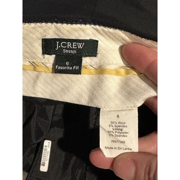 J. Crew Italian Wool Pants Suit Set Women's Size 6 Black Wool Blend Career Chic - Picture 9 of 12